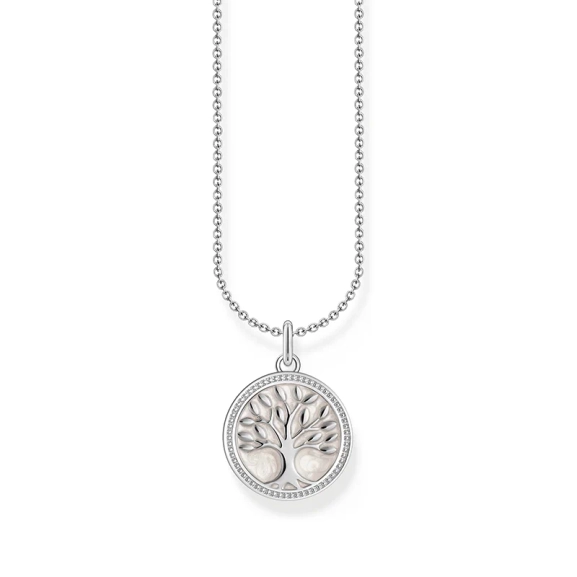Halsband med Tree of Love med Vit Emalj - Thomas Sabo - Snabb leverans & paketinslagning - Nordic Spectra