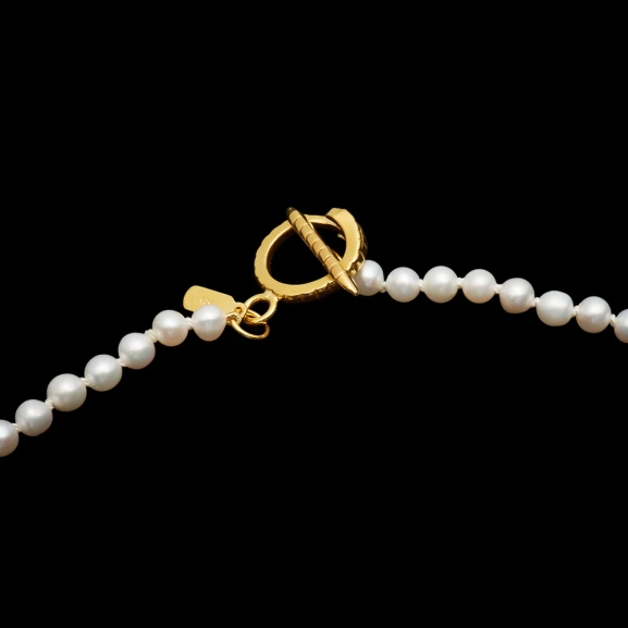 Graded Pearl Necklace Gold - Maria Nilsdotter - 1-2 dagars leverans - Nordic Spectra