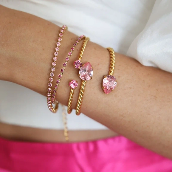 Mini Drop Bracelet Gold Light Rose - Caroline Svedbom - Snabb frakt & paketinslagning - Nordic Spectra