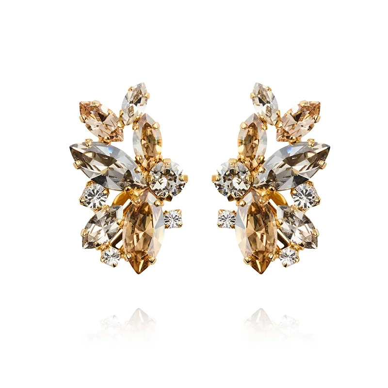 Caroline Svedbom - Havanna Earrings Gold Silvershade Combo