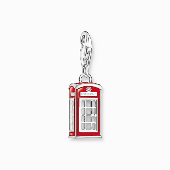 Charm-Anhänger rotes LONDON Telefonhäuschen Silber - Thomas Sabo - Nordic Spectra
