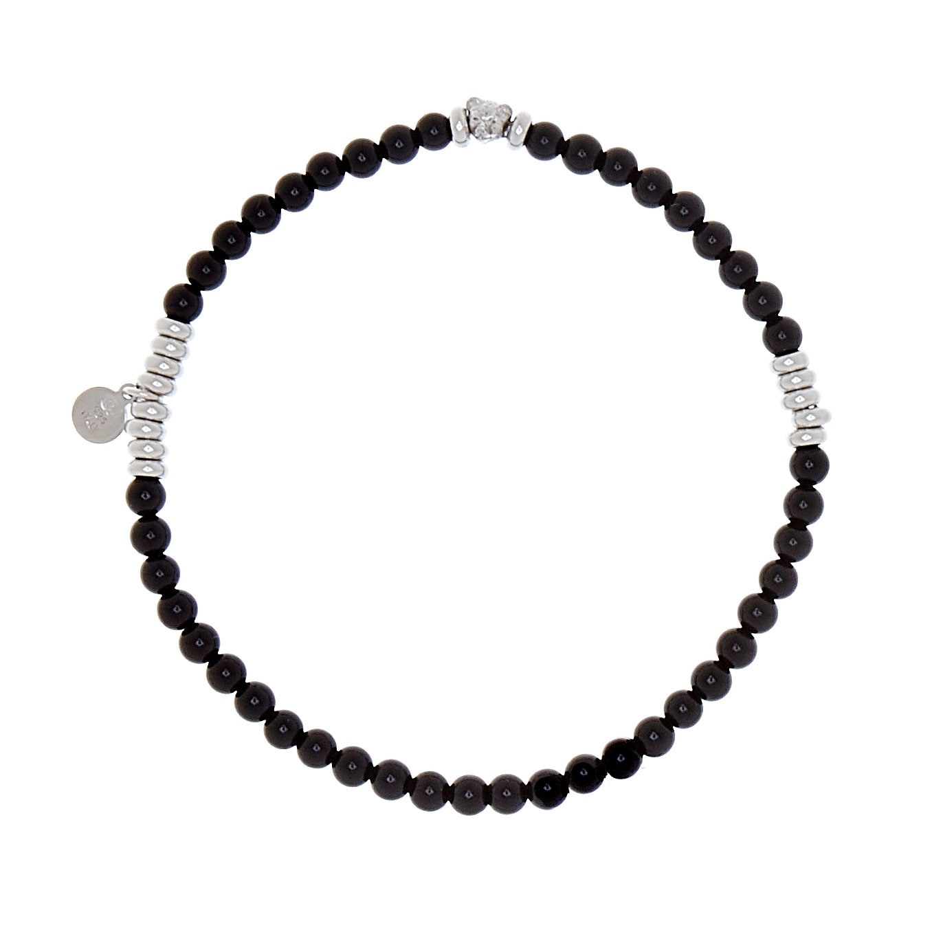 CU Jewellery - Bear Elastic Bracelet Black Silver