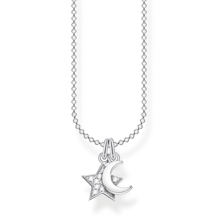 Thomas Sabo - Halsband med Stj&auml;rna och M&aring;ne