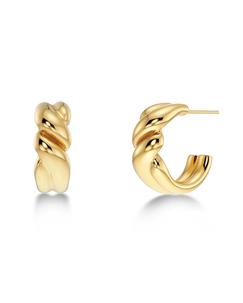 Twist Hoops S Gold