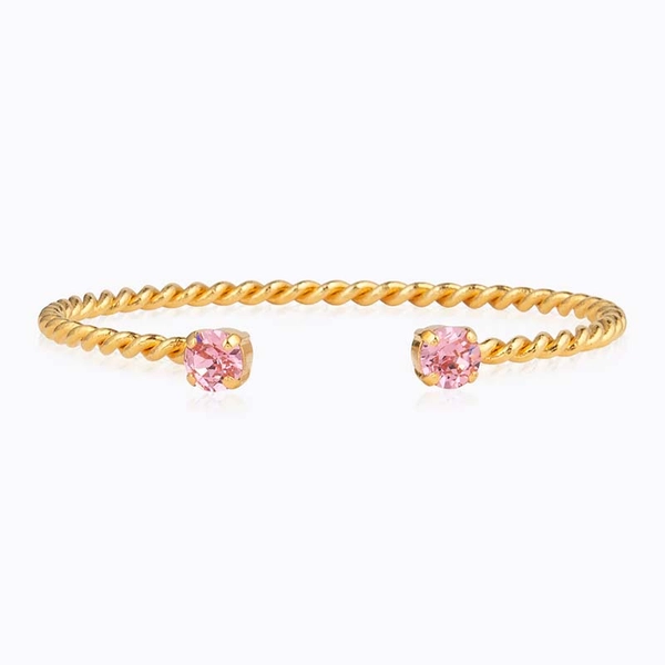 Mini Twisted Bracelet Gold Light Rose - Caroline Svedbom - Snabb frakt & paketinslagning - Nordicspectra.se