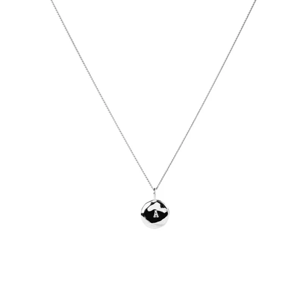 Organic Letter Coin Silver - Emma Israelsson - Schmuck im skandinavischen Design - Nordic Spectra