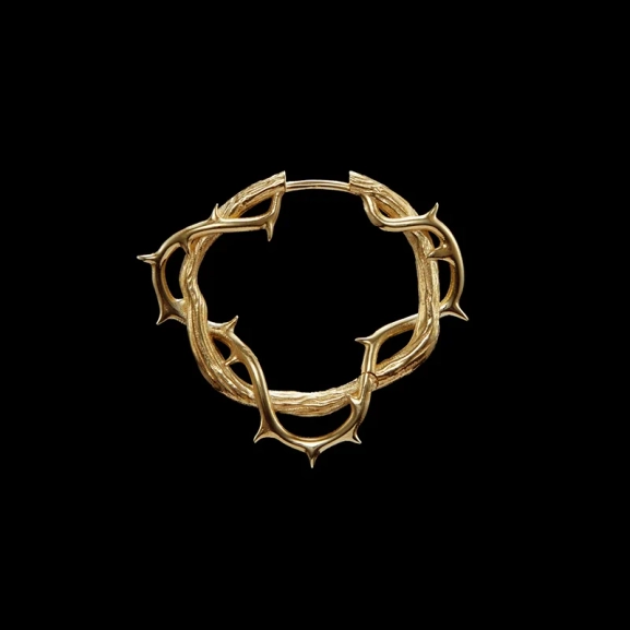 Thorn Hoop Earring Gold - Maria Nilsdotter - Schmuck im skandinavischen Design - Nordic Spectra