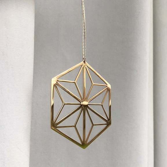 DECO Snowflake Juldekoration Guld - Astrid & Agnes - Snabb frakt & paketinslagning - Nordicspectra.se
