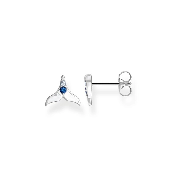 Ohrstecker Schwanzflosse Mit Blauen Steinen von Thomas Sabo, Schneller Versand - Nordicspectra.de