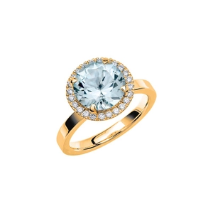 Fairytale 9 Aquamarine Gold - Wedding & engagement rings - Schalins - Scandinavian design - Nordic Spectra