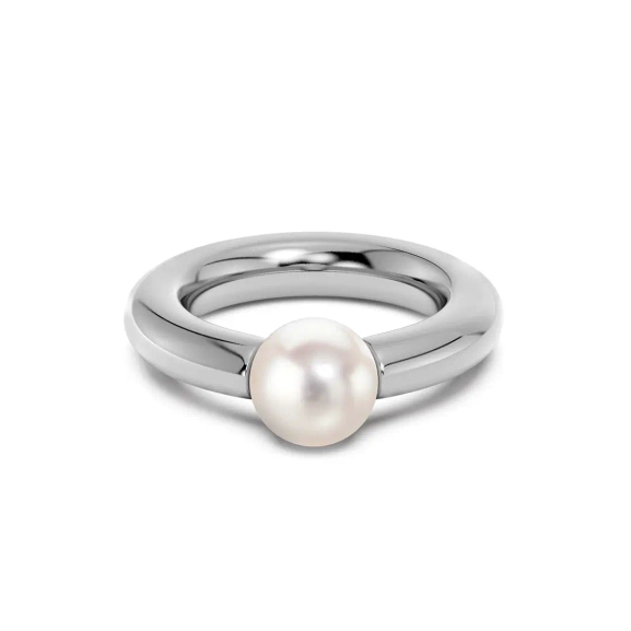 Modernist Pearl Ring Steel - Edblad - Snabba leveranser - Gratis paketinslagning