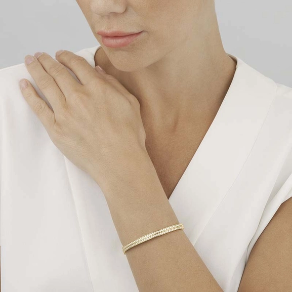 Halo Armring 18K Guld med Diamanter - Georg Jensen armband - Snabb frakt & paketinslagning - Nordicspectra.se