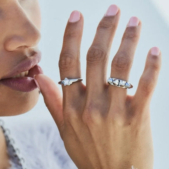 Star Sparkle Ring Steel - Edblad - Snabb leverans - Gratis paketinslagning
