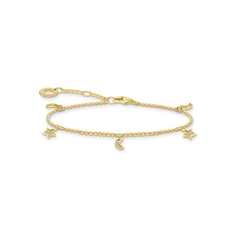 Thomas Sabo – Armband med Stjärna och Måne Guld