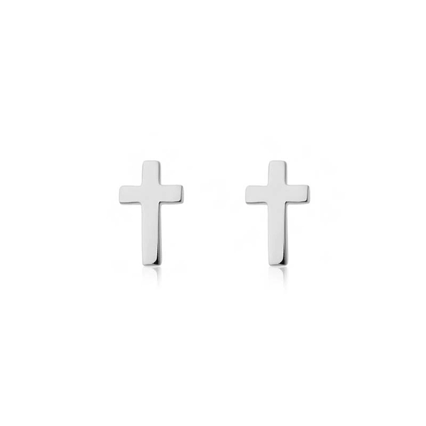 Cross Studs Steel - Sophie By Sophie - Snabb frakt & paketinslagning - Nordicspectra.se