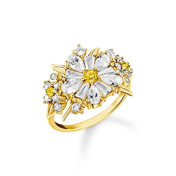Tusensköna Bukett Ring Guld med blommig design