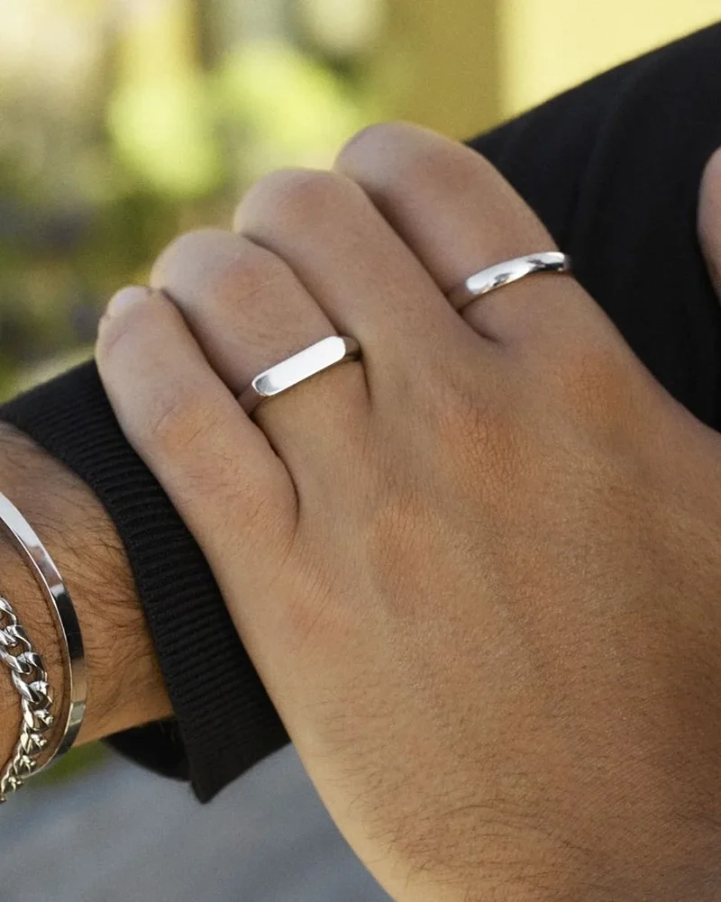 Charlie Signet Ring Steel - Edblad - Snabb leverans - Gratis paketinslagning