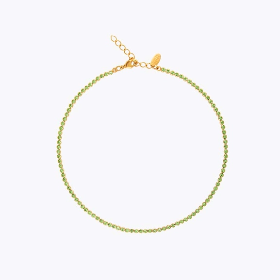 Siri Necklace Gold Peridot - Caroline Svedbom - Snabb leverans - Nordic Spectra