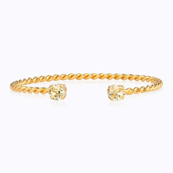 Mini Twisted Bracelet Gold Jonquil - Caroline Svedbom - Nopea toimitus ja lahjapakkaus - Nordic Spectra