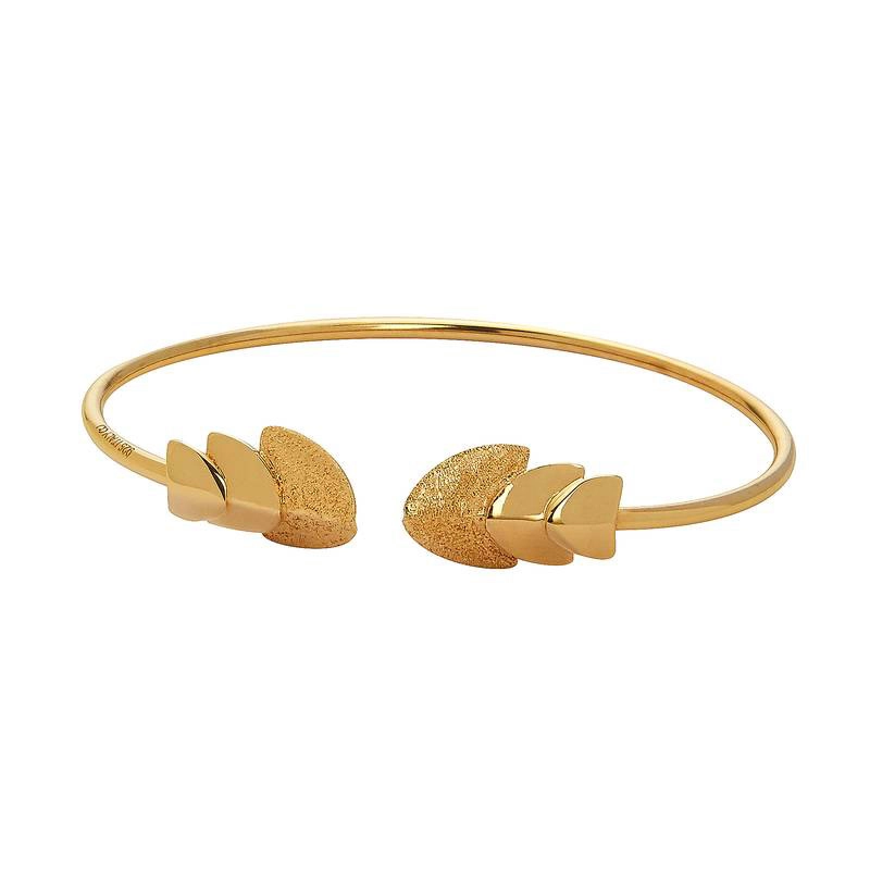 CU Jewellery - Roof Bangle Brace Flex Gold