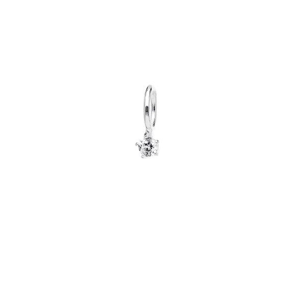 Charms White Topaz kierrätettyä hopeaa ja valkoinen topaasi