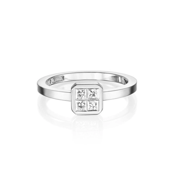 4 Love Ring 0.20 ct White Gold - Efva Attling ringar - Snabb frakt & paketinslagning - Nordicspectra.se