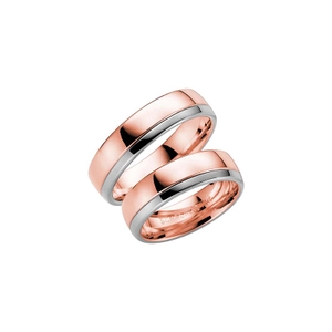 Basel Rose Gold/White Gold - Wedding & engagement rings - Schalins - Scandinavian design - Nordic Spectra