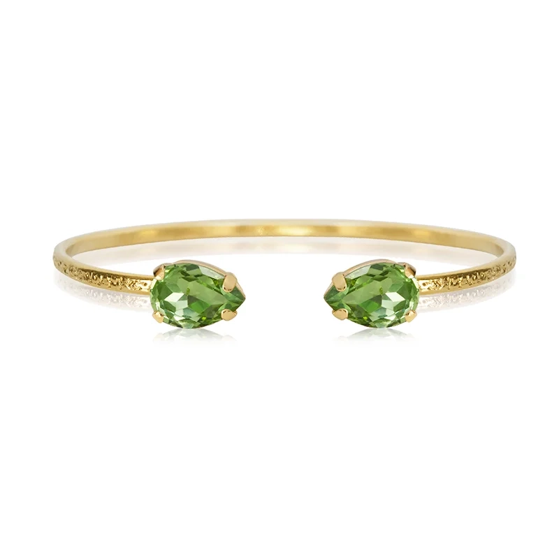 Caroline Svedbom - Petite Drop Bracelet Gold Peridot