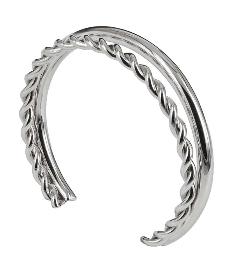 TWIST Armring Stål - Astrid & Agnes - Snabb frakt & paketinslagning - Nordicspectra.se