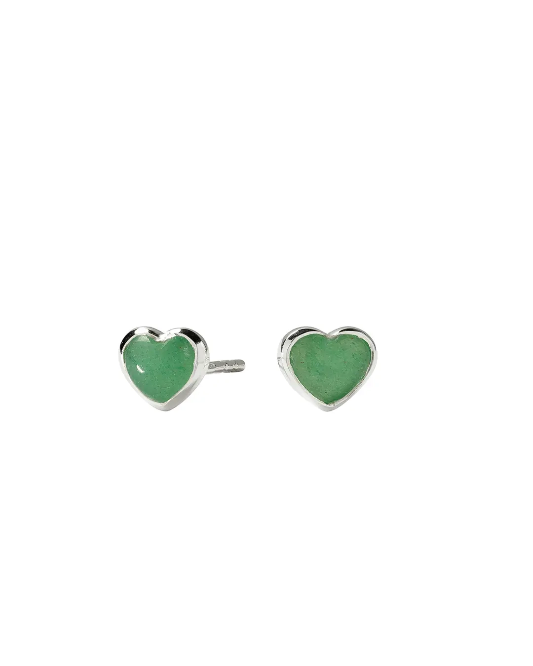 La La Love Stud Earrings Silver - Green Jade - Syster P - Snabb leverans & Gratis paketinslagning - Nordic Spectra