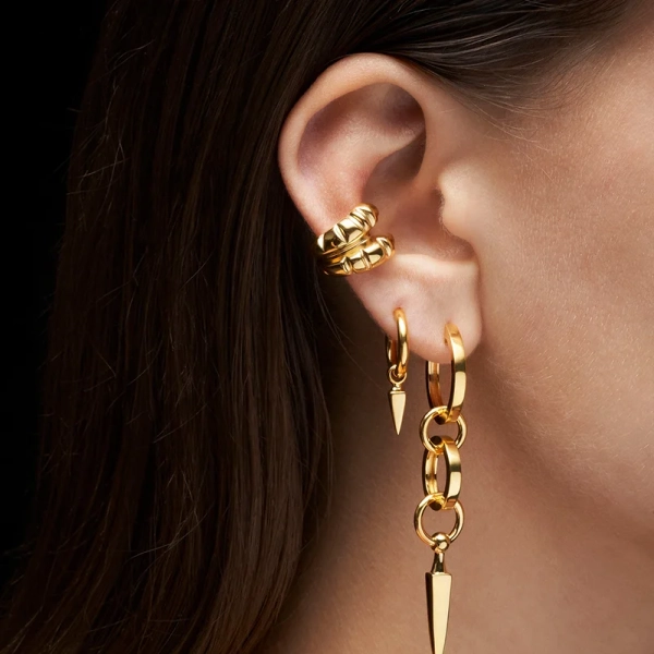 Chaos Queen Earring Gold - Maria Nilsdotter - 1-2 dagars leverans - Nordic Spectra
