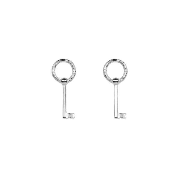 Key Pin Earrings Silver - Emma Israelsson - Snabb frakt & paketinslagning - Nordicspectra.se