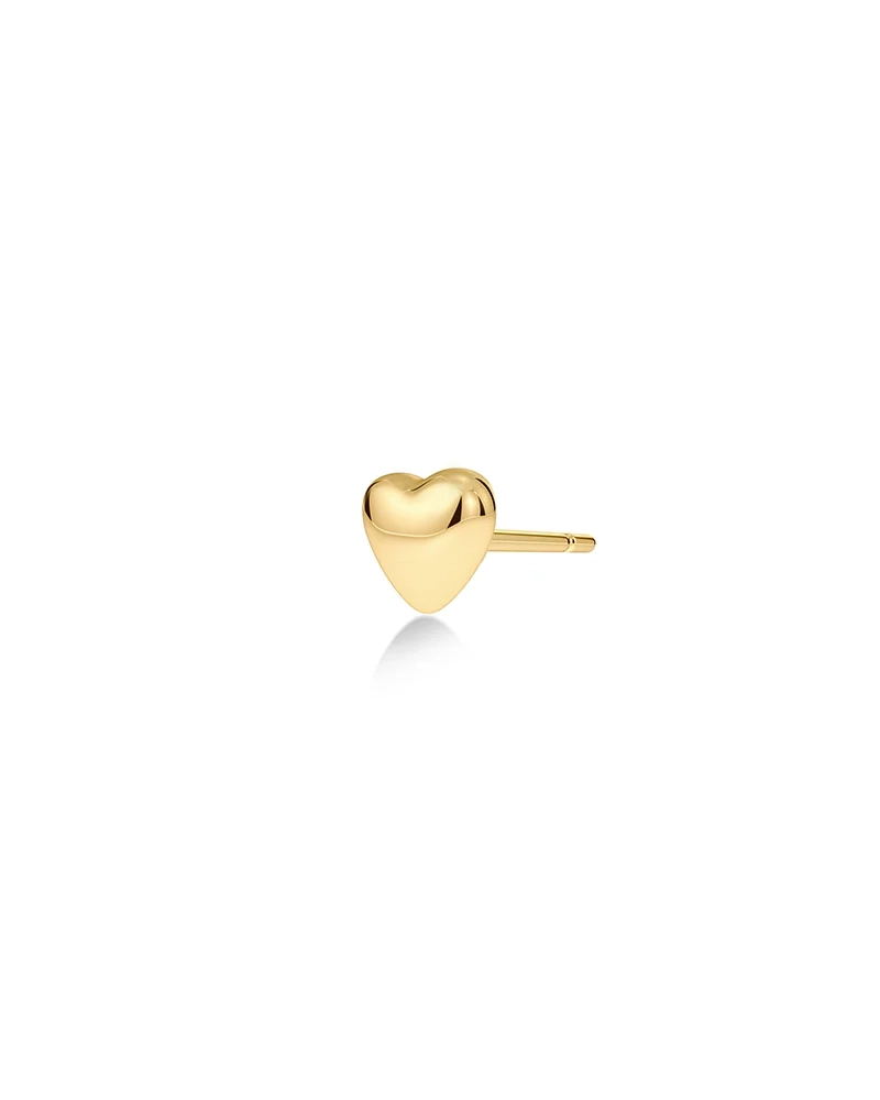 Heart One Stud Gold