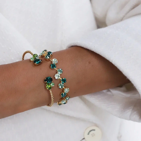 Fiona Bracelet Gold Green Combo - Maria Black - Snabb frakt & paketinslagning - Nordic Spectra