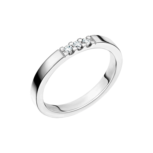 Lycka 0.09 Platinum - Wedding & engagement rings - Schalins - Scandinavian design - Nordic Spectra