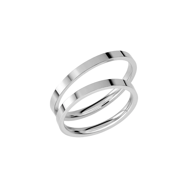 SR1036-2 White Gold - Wedding & engagement rings - Schalins - Scandinavian design - Nordic Spectra