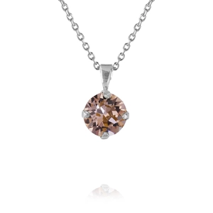 Classic Petite Necklace Rhodium Vintage Rose - Caroline Svedbom - Nopea toimitus ja lahjapakkaus - Nordic Spectra