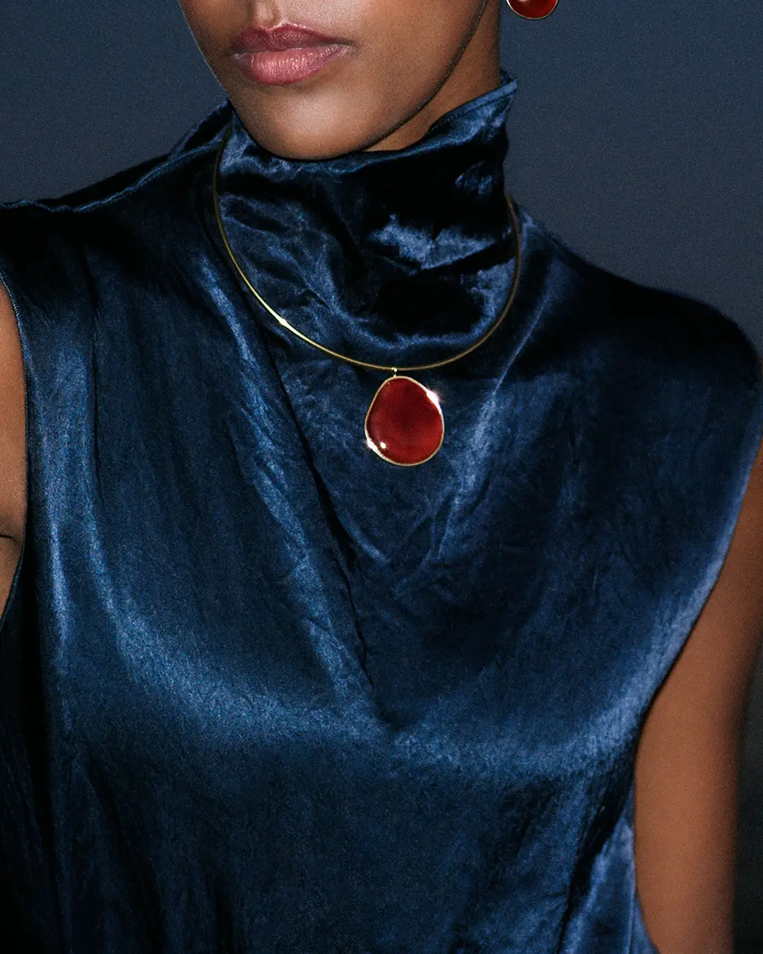 Agatha Necklace Maxi Red Gold - Edblad - Snabba leveranser - Gratis paketinslagning