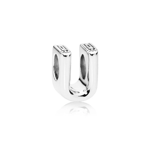 Buchstabe U Alphabet-Charm von PANDORA, Schneller Versand - Nordicspectra.de