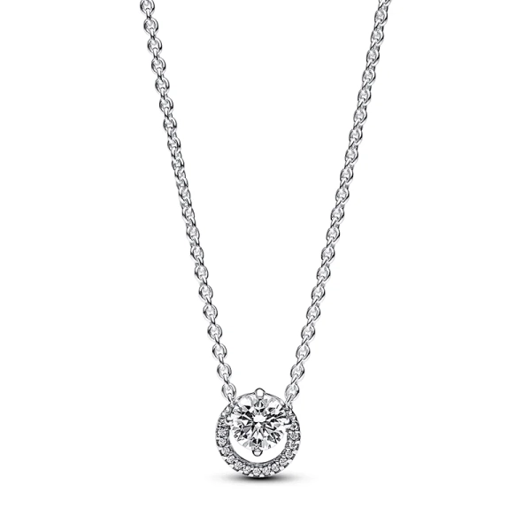 Funkelnder Runder Strahlenkranz Collier-Halskette - PANDORA - Nordic Spectra