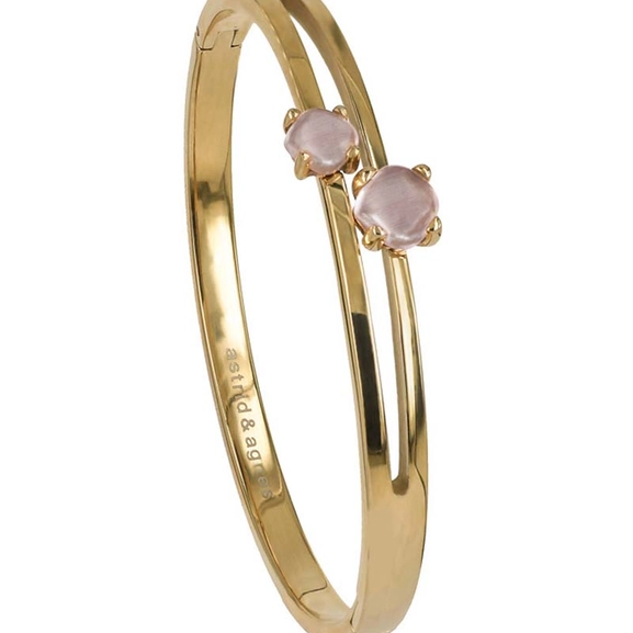 VICTORIA Armring Rosa/Guld - Astrid & Agnes - Snabb frakt & paketinslagning - Nordicspectra.se