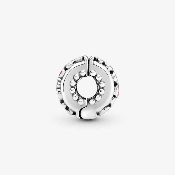 Rotes und rosafarbenes Herz Charm von PANDORA, Schneller Versand - Nordicspectra.de
