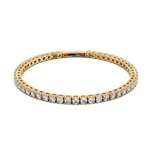 Guldpläterat tennisarmband från Edblad med cubic zirconia-stenar