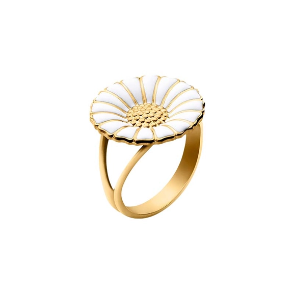 Daisy Ring Silber Mit Goldauflage Groß von Georg Jensen, Schneller Versand - Nordicspectra.de
