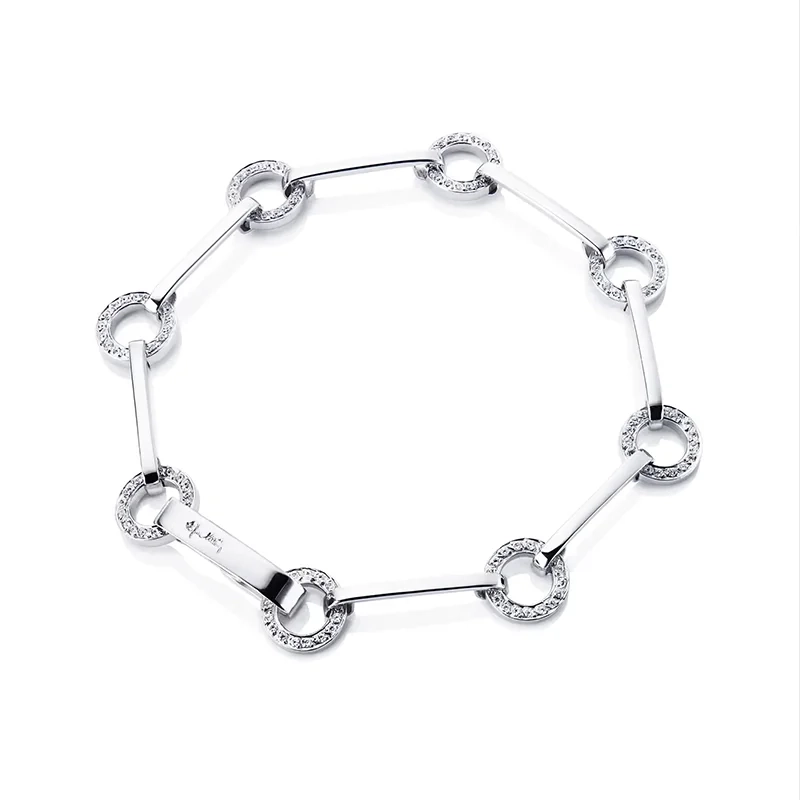 Efva Attling - Ring Chain & Stars Bracelet White Gold