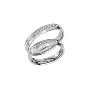 Reflection 11 White Gold - Wedding & engagement rings - Schalins - Scandinavian design - Nordic Spectra