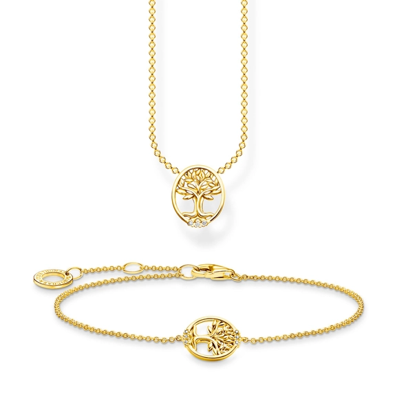 Presentset Tree of Love med Vita Stenar Guld - Thomas Sabo berlock - Snabb frakt & paketinslagning - Nordicspectra.se