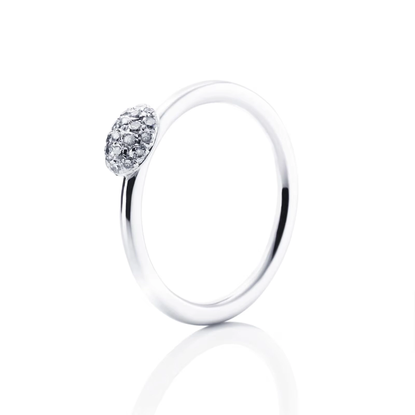 Efva Attling - Love Bead Ring - Diamonds White Gold