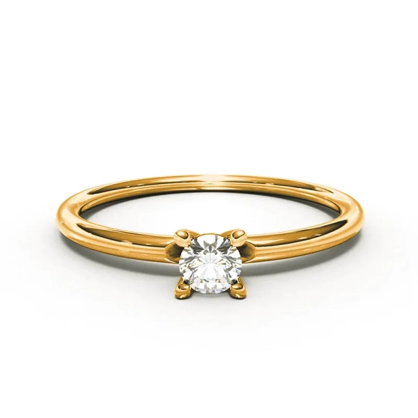 Aure 1D Guld - Vigsel- & förlovningsringar - Schalins - Fri storleksändring* - Nordic Spectra