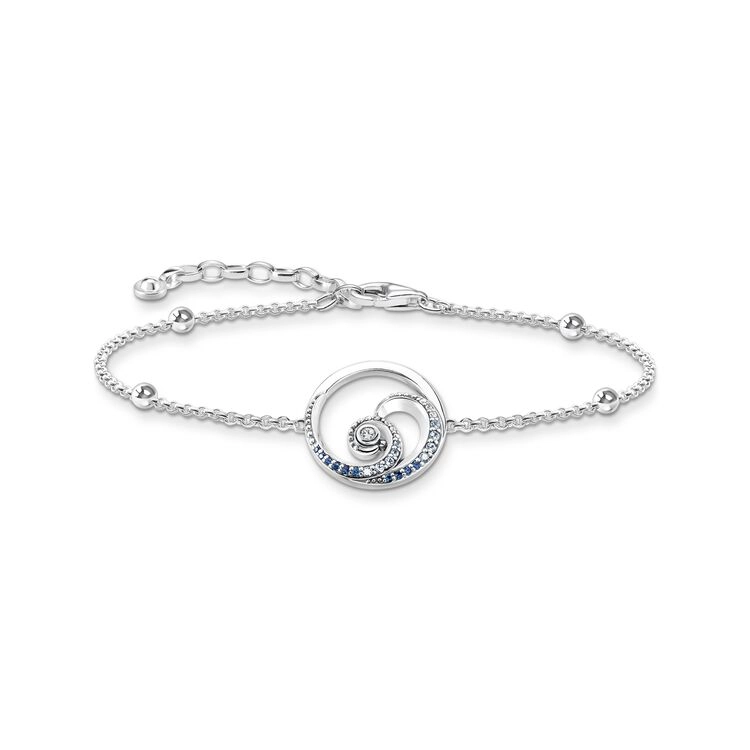 Thomas Sabo – Armband med Våg & Stenar Blå